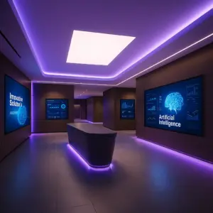 Suport televizor montat pe perete într-un living modern