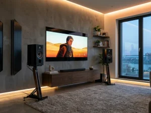 Standuri audio profesionale cu amortizare vibrații.